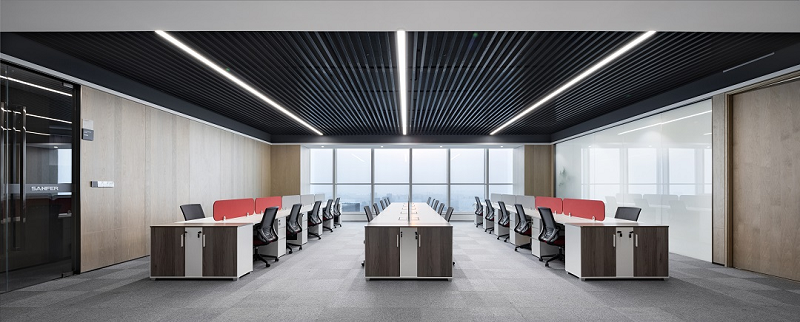 帥豐全屋定制案例| 經(jīng)典木紋 極簡主義——定義辦公空間的平衡美學(xué)