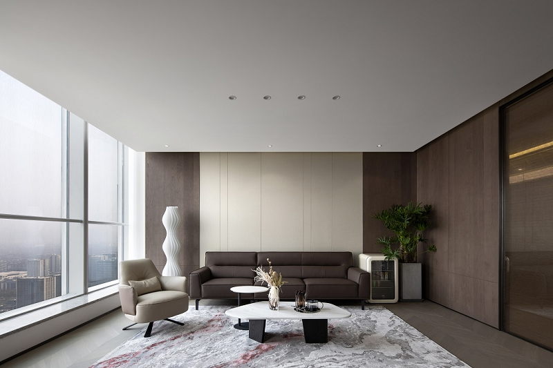 帥豐全屋定制案例| 經(jīng)典木紋 極簡主義——定義辦公空間的平衡美學(xué)